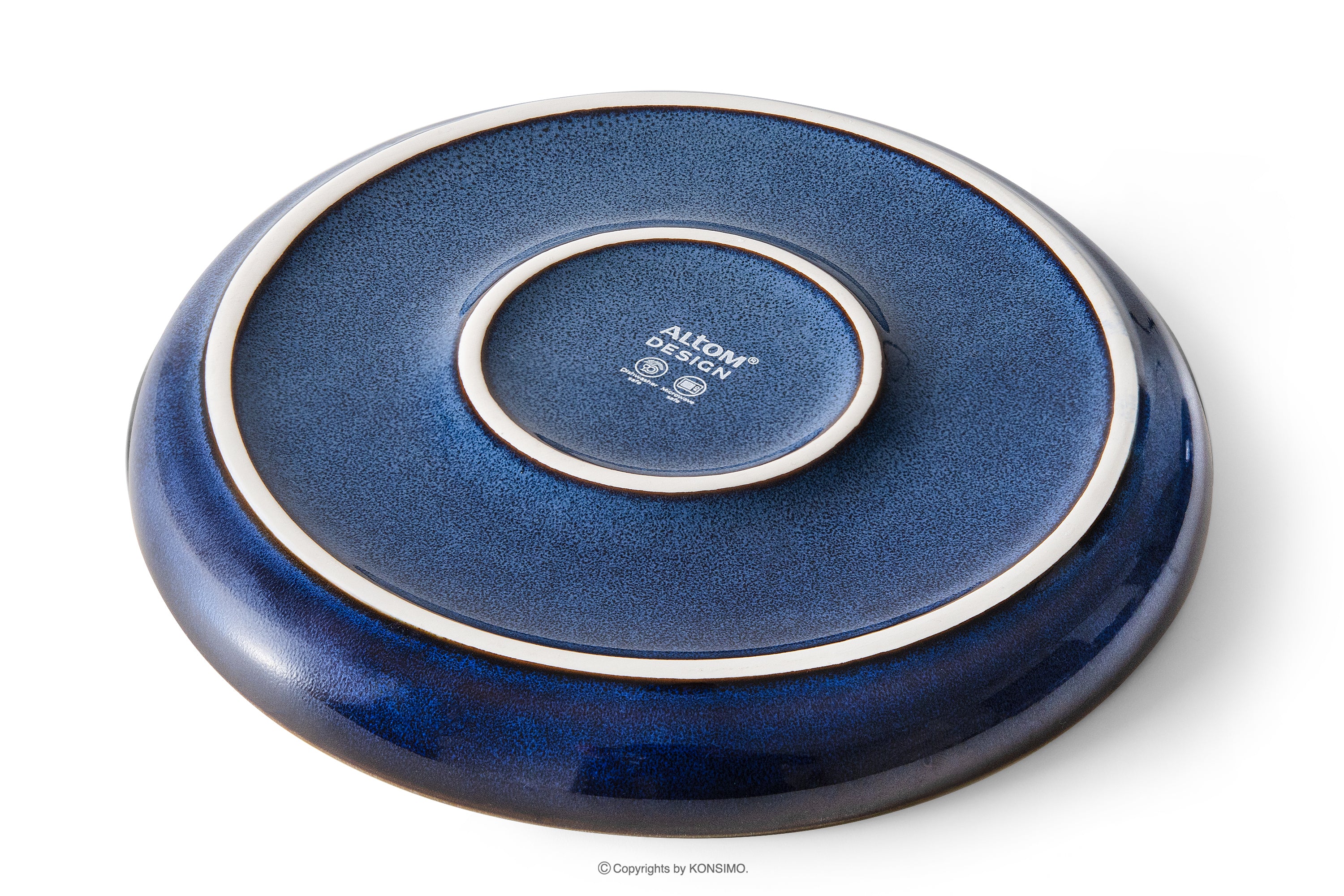 KONSIMO AD STRIPES middagservise 6 personer granatblå