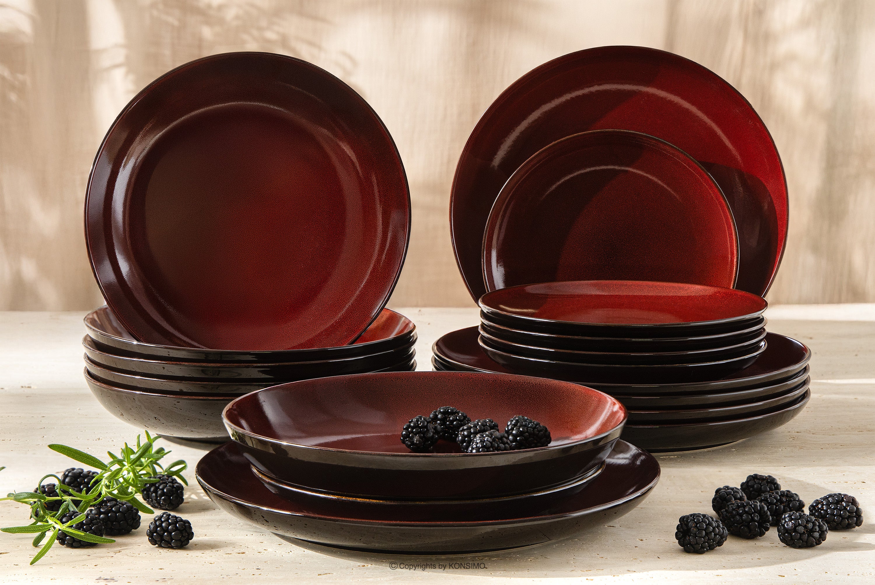 Middagservise 6 personer 18 deler GAMBIA