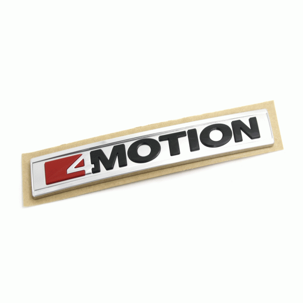 Emblem/logo til Vw Tiguan II (MQB) i High-gloss Black, Chrome, Aluminium og Tornado Red montert på bakluken