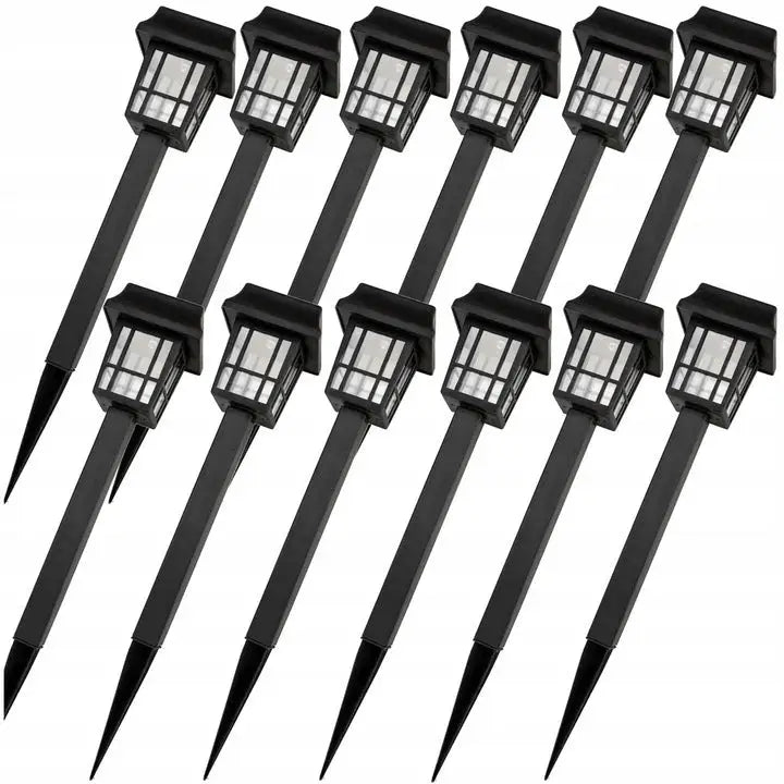 12x Solenergi Hage Lampe Led Dekorativ Lanterne - 1