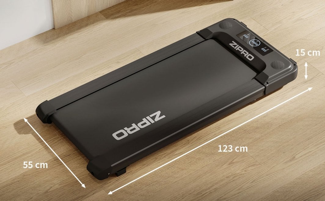 Tredemølle For Gange 123x55x13cm Med Bluetooth Og LED Zipro Yougo