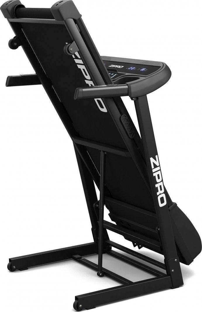 Tredemølle elektrisk 12km/t, 15 nivåer stigning, 120x42cm løpebånd – Zipro Pulse