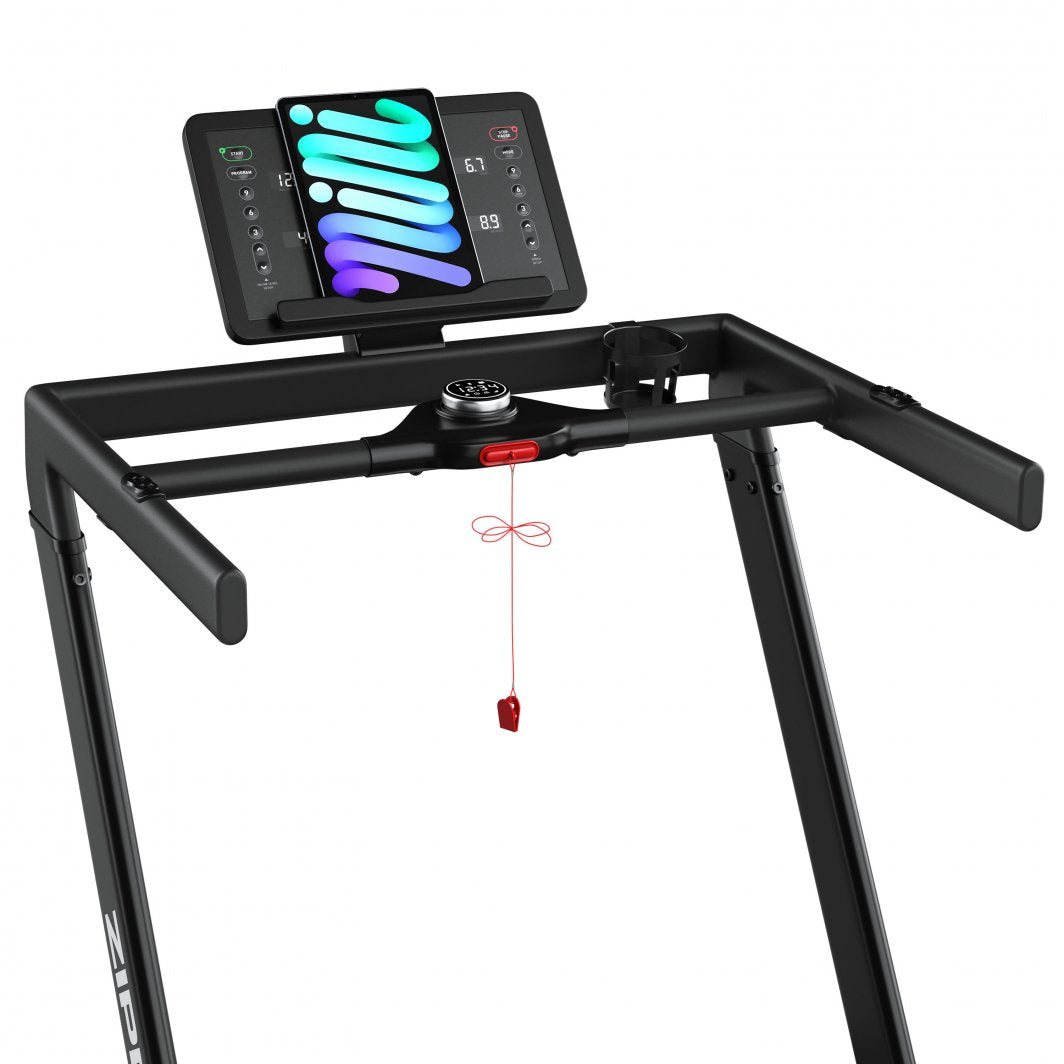Tredemølle 1–20km/t, 15 Nivåer Stigning, 150kg, 2200x845x255mm Zipro Iluzion