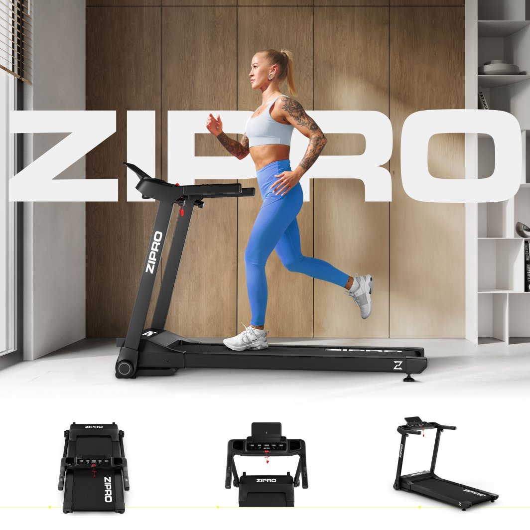 Tredemølle Med 16 1655x765x260mm Km/t, 12 Nivåer Og 125x45cm Løpebånd Zipro Ramble
