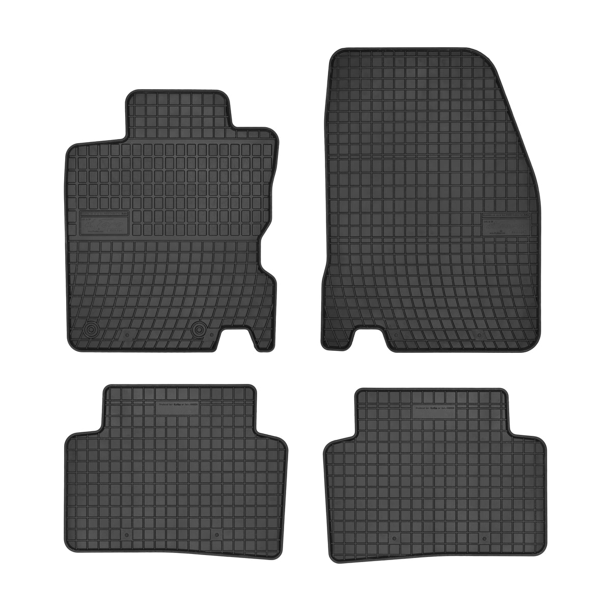 Frogum gummimatter til Renault Kadjar 2015-2022 – svart sett med 4 matter og 1 cm sidekant