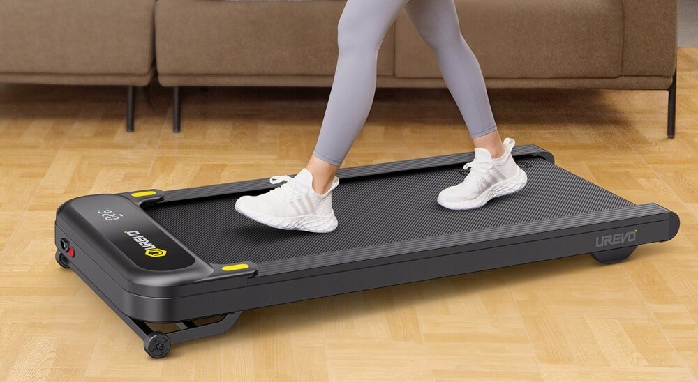 Tredemølle 600W Kompakt Med Demping Og Stigning Urevo Spacewalk 3S