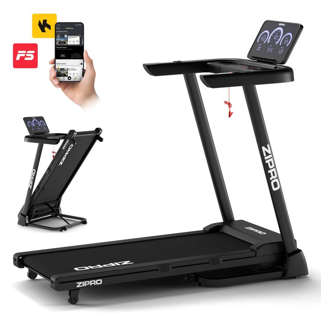 Tredemølle elektrisk 115x44cm for hjemmetrening, sammenleggbar Zipro Luma