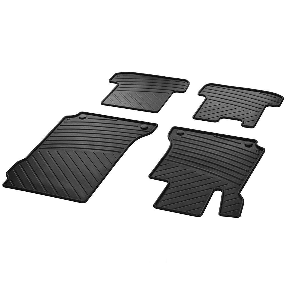 Genuine Mercedes-Benz OEM TPE gummimatter til Mercedes C (C204) / E (C207 / A207) 2011–2015 – sett med 4