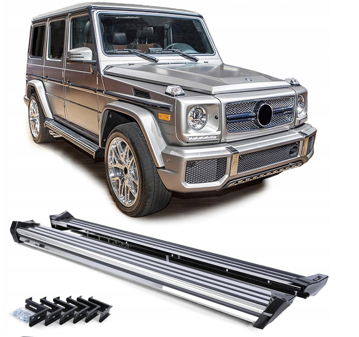 Stigtrinn Mercedes G II (W463) (1990-2018) - sett bakfra