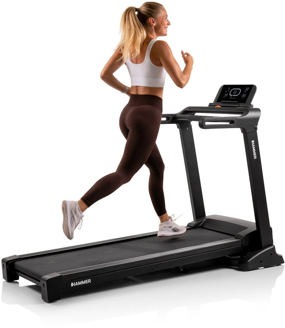 Tredemølle Med Løpeflate 152x50cm, 1–24km/t, 150kg Hammer FlyRun 4.0