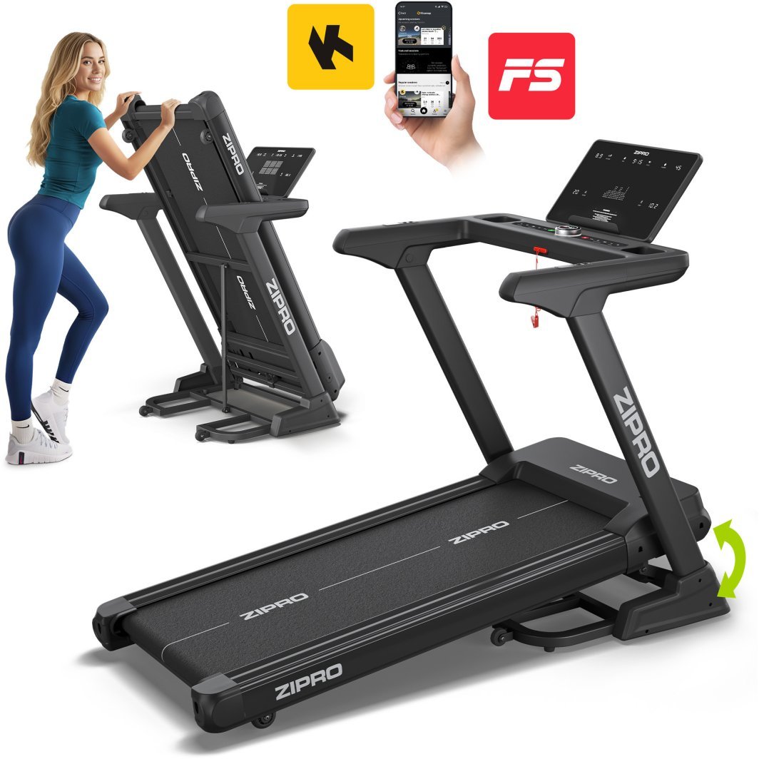 Tredemølle Med Elektrisk Motor 3,5HP 164x88x128cm Zipro Sigma