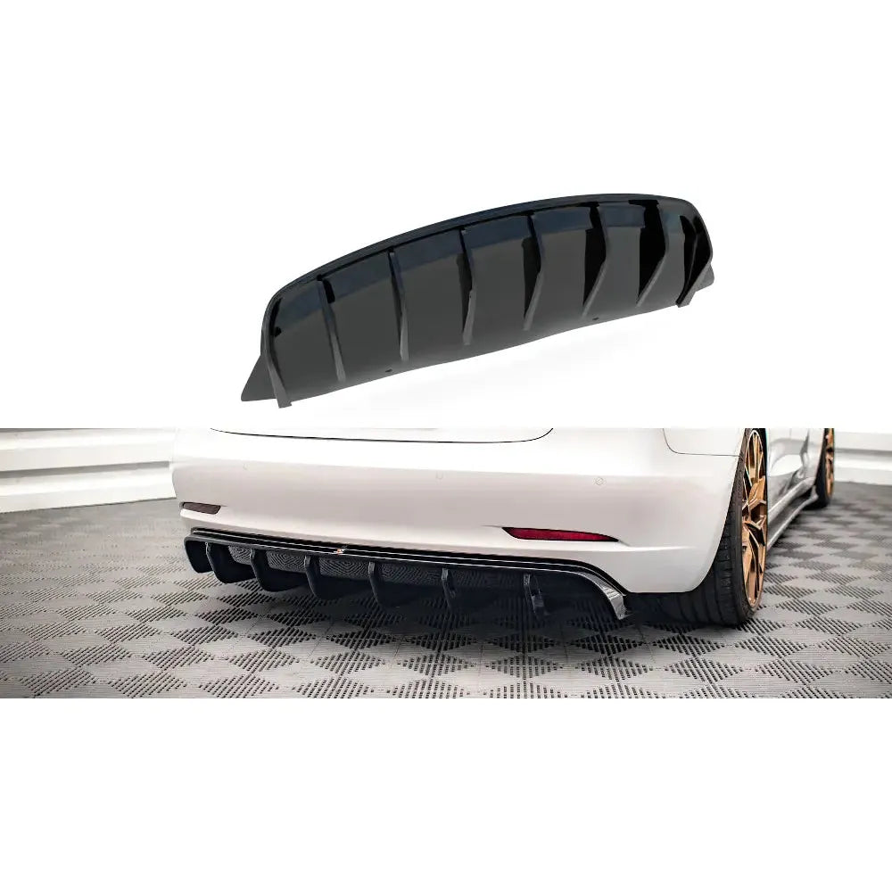 Diffuser (rear valance) V.2 - Tesla Model 3 17- | Nomax.no🥇