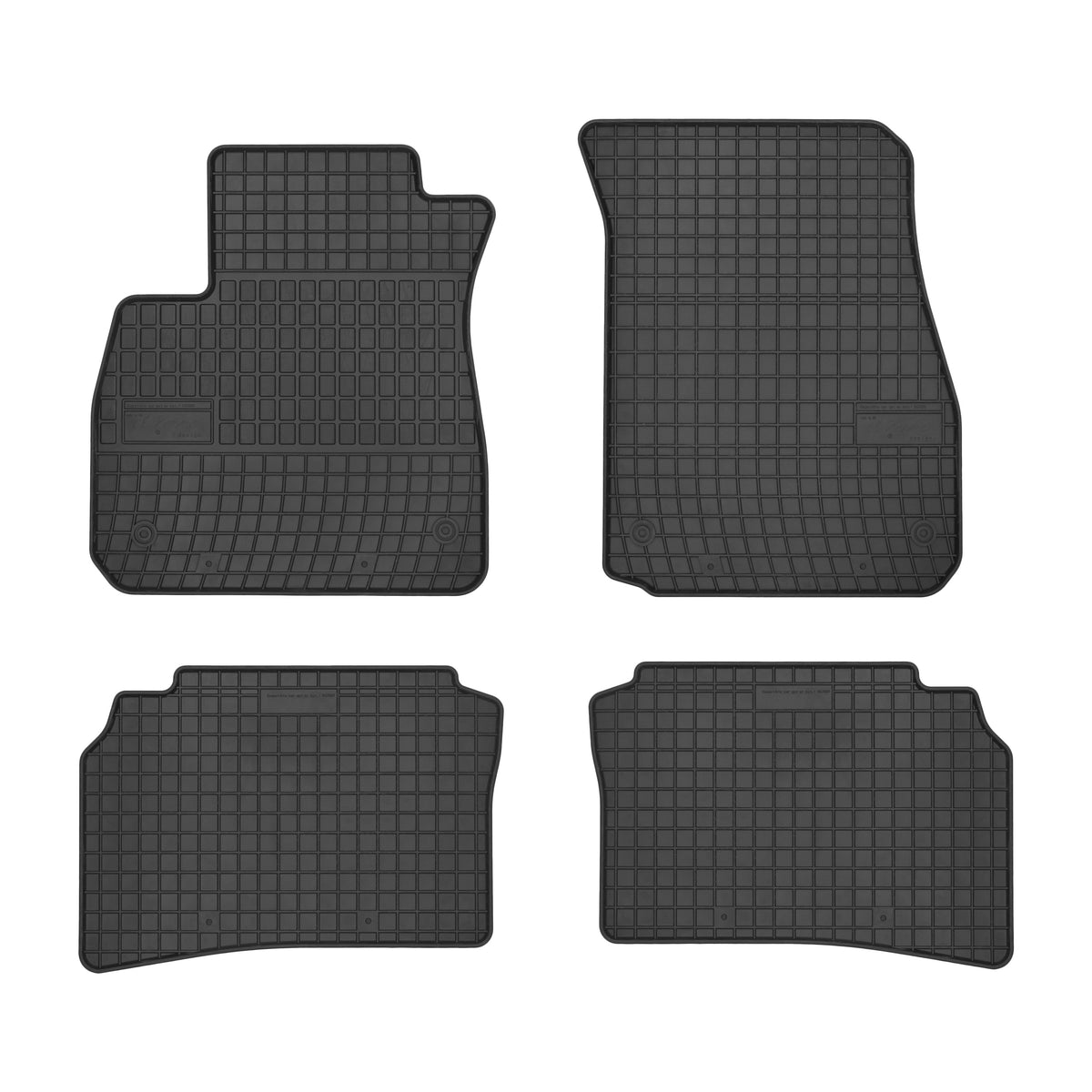 Frogum gummimatter til Opel Insignia B 2017-2022 – 4 stk, 1 cm sidekant, svart-anthracite, vanntette