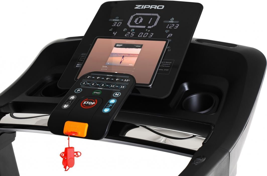 Tredemølle 150x90x153cm 1–20km/t 150kg, elektrisk hjemmemodell Zipro Dream