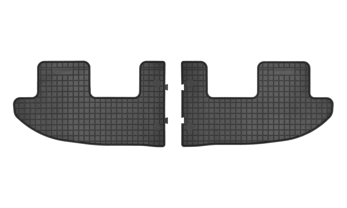 Frogum gummimatter til VW Sharan II (2010-2022) – svart, vanntett, 1 cm sidekant, sett med 2 stk