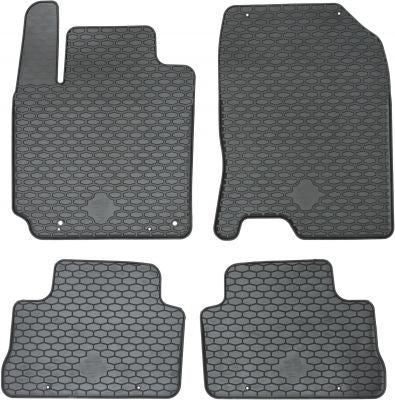 DomLine gulvmatter til Hyundai Kona I (2017–2023) – svart PE-polyetylen, TÜV-godkjent, vanntett og luktfri