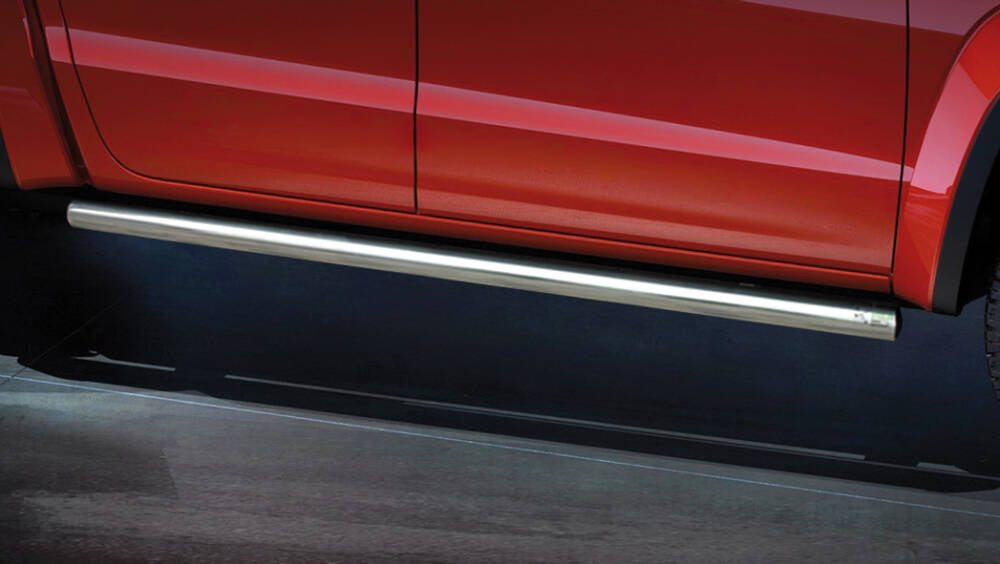 Stigtrinn Steeler i polert krom til Vw Amarok 2009-2020, rustfritt stål sidesteg