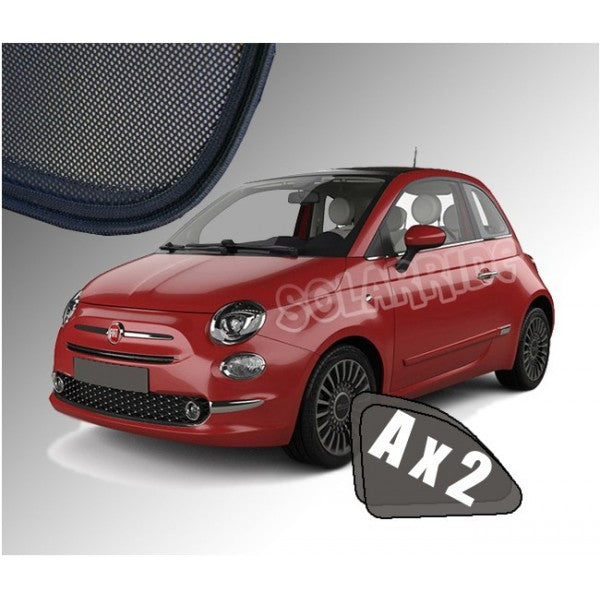Sr solskjerm i akryl for Fiat 500 (2007-) med enkel montering og UV-beskyttelse