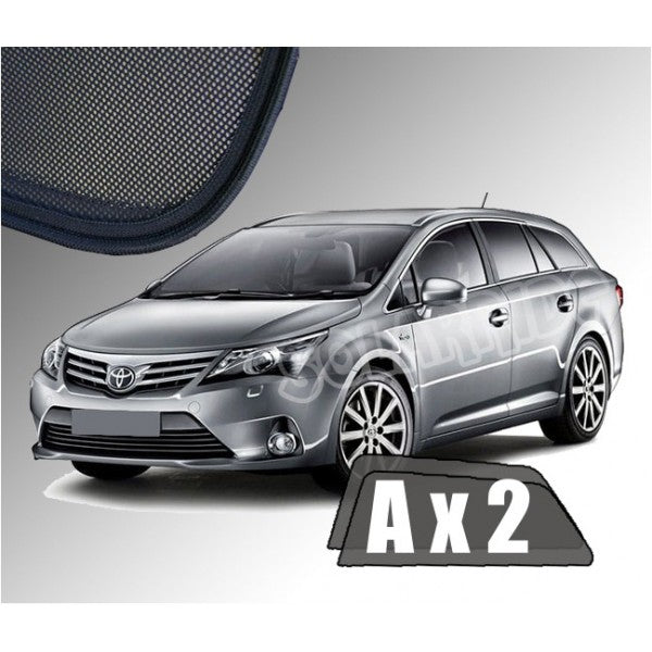 Sr solskjerm i akryl til Toyota Avensis (T27) Stasjonsvogn III med enkel montering og vindavviser funksjon