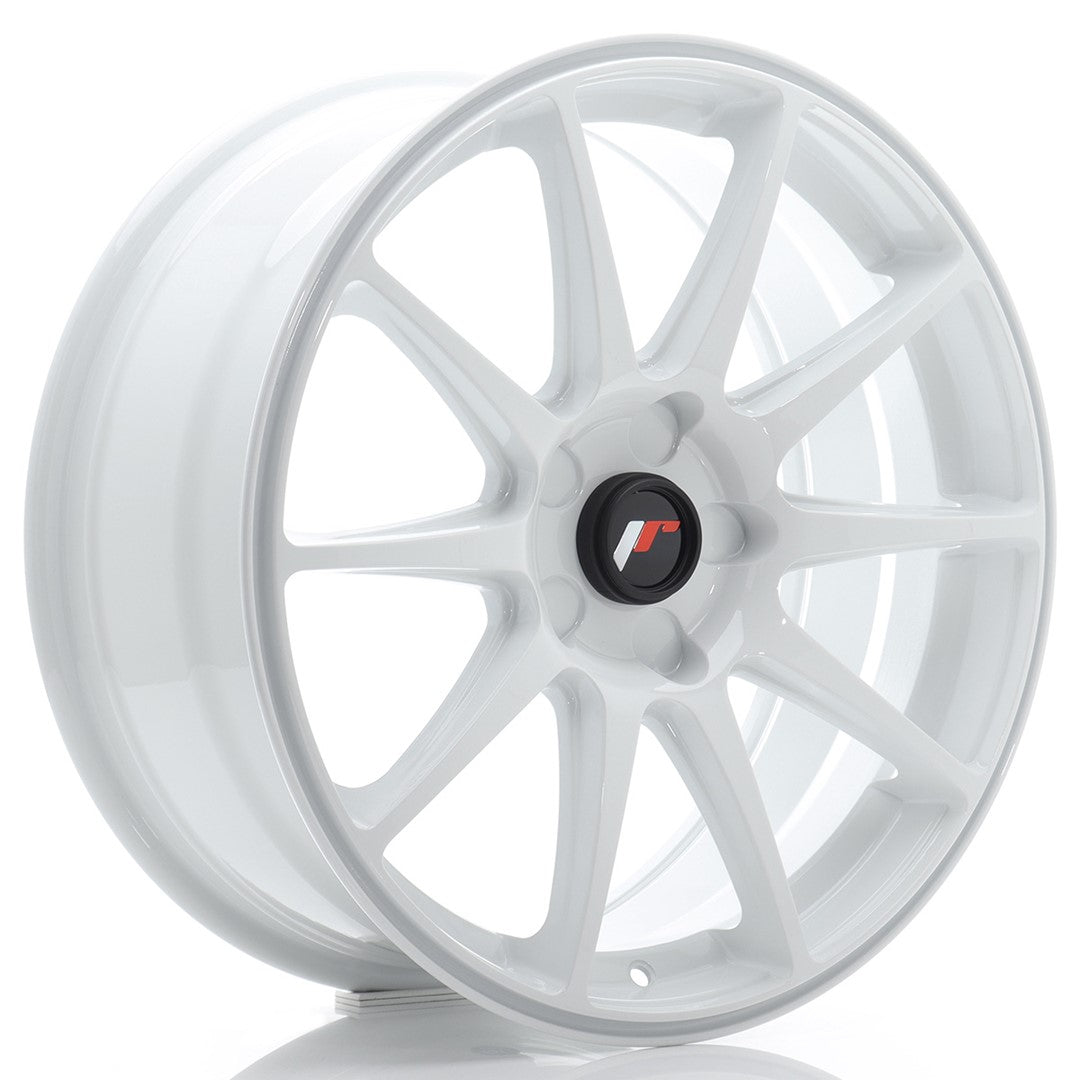 Felg JR Wheels JR11 18x7,5" White – sett forfra