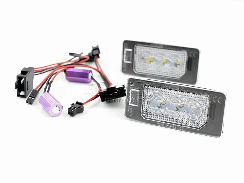 Einparts skiltlys LED til Audi, Volkswagen og Skoda med plug-and-play og CAN-bus-kompatibilitet
