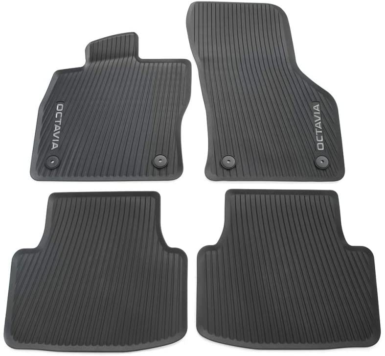 Gulvmatter Skoda Octavia IV (2019-) – HDTE - High-density Termoplast-elastomer | VAG OEM - detaljer