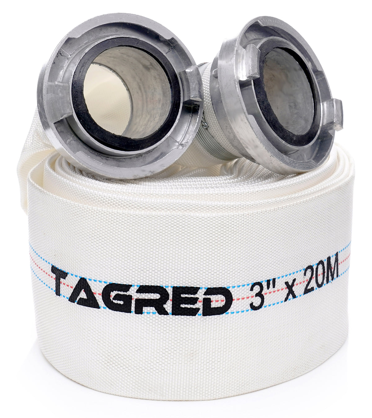 Brannslange Tagred 27 – 3 tommer 20 meter med hurtigkoblinger