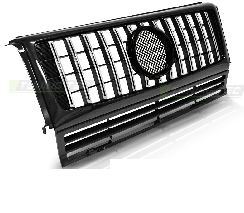 Grill Mercedes W463 90-14 Chrome Black W464 G63 Look
