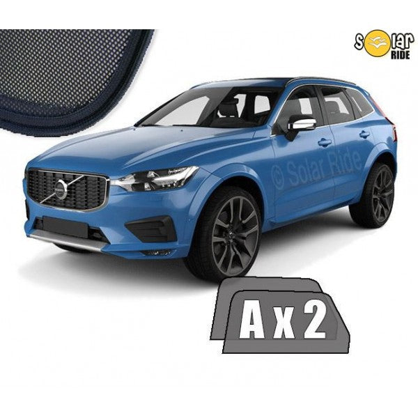 Sr solskjerm i akryl til Volvo XC60 II med røyktfarget finish og enkel montering