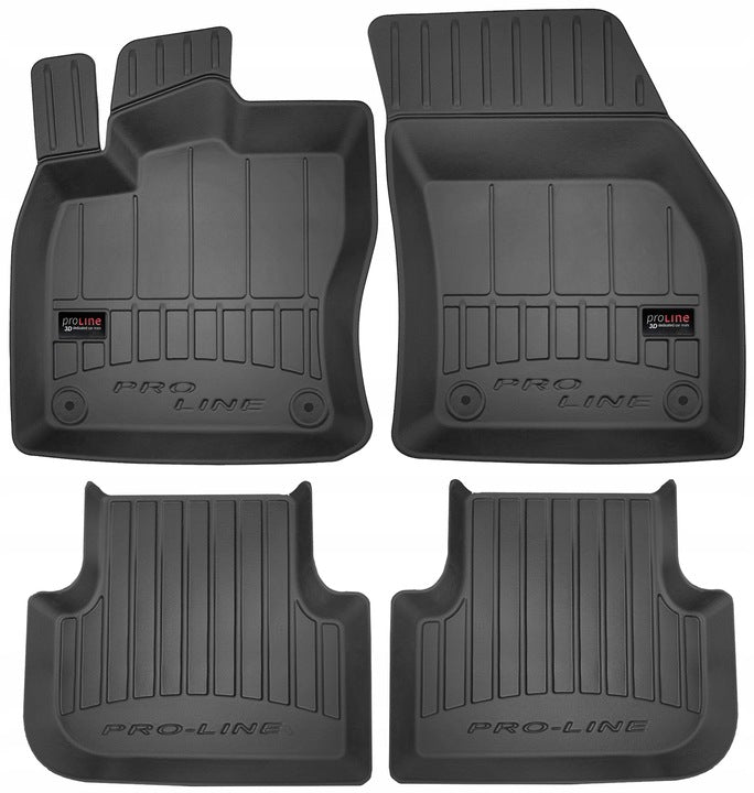 Frogum 3D Premium gulvmatter i TPE til VW Golf Sportsvan 2014-2020 – svart sett med 4 matter