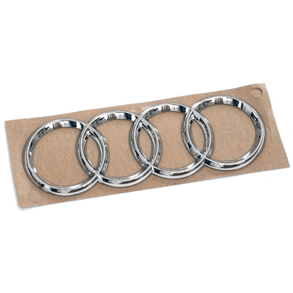 Emblem/logo til Audi A6 (C6 4F) Chrome i krom for bakluke, ABS-materiale, perfekt passform og enkel montering