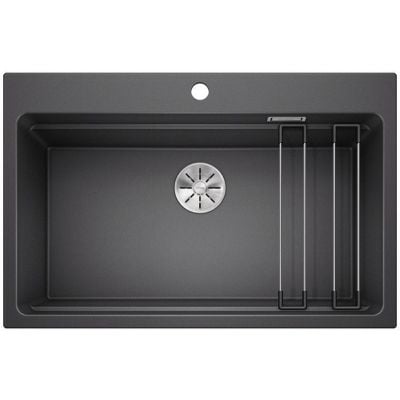 Kjøkkenvask i granitt Blanco Etagon 8 i antrasitt med én kum 780x510 mm
