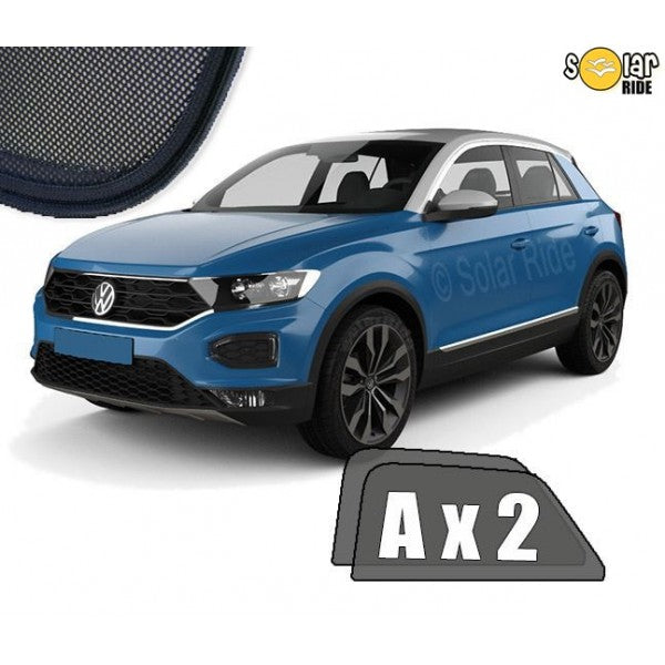 Sr solskjerm i akryl til Vw T-Roc I med røykfarget finish og enkel montering