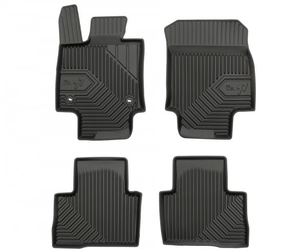 Frogum 3D Premium gulvmatter i TPE til Toyota RAV4 V / RAV4 Plug-in Hybrid (2019–) – svart, 40 mm sidekant