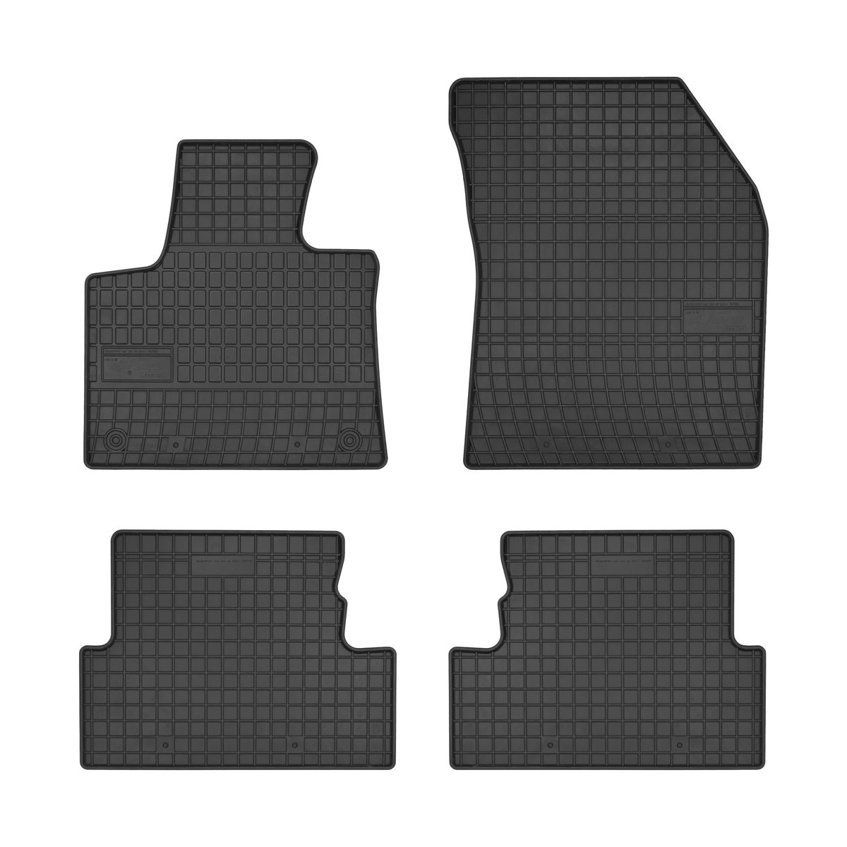 Frogum gummimatter til Peugeot 3008 II (2016-2024) – svart, 4 stk., 1 cm sidekant, vanntett
