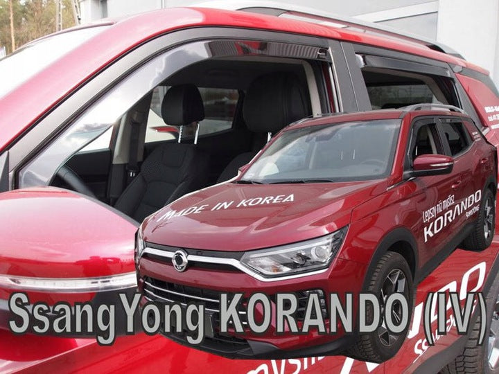 Heko vindavviser til Ssangyong KORONDO IV 5-dørs 2019→ sett 4 stk – PMMA Plexi