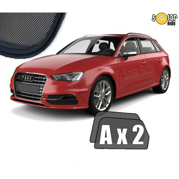 Sr solskjerm i akryl til Audi A3 8V Sportback med enkel montering og vindavviser funksjon