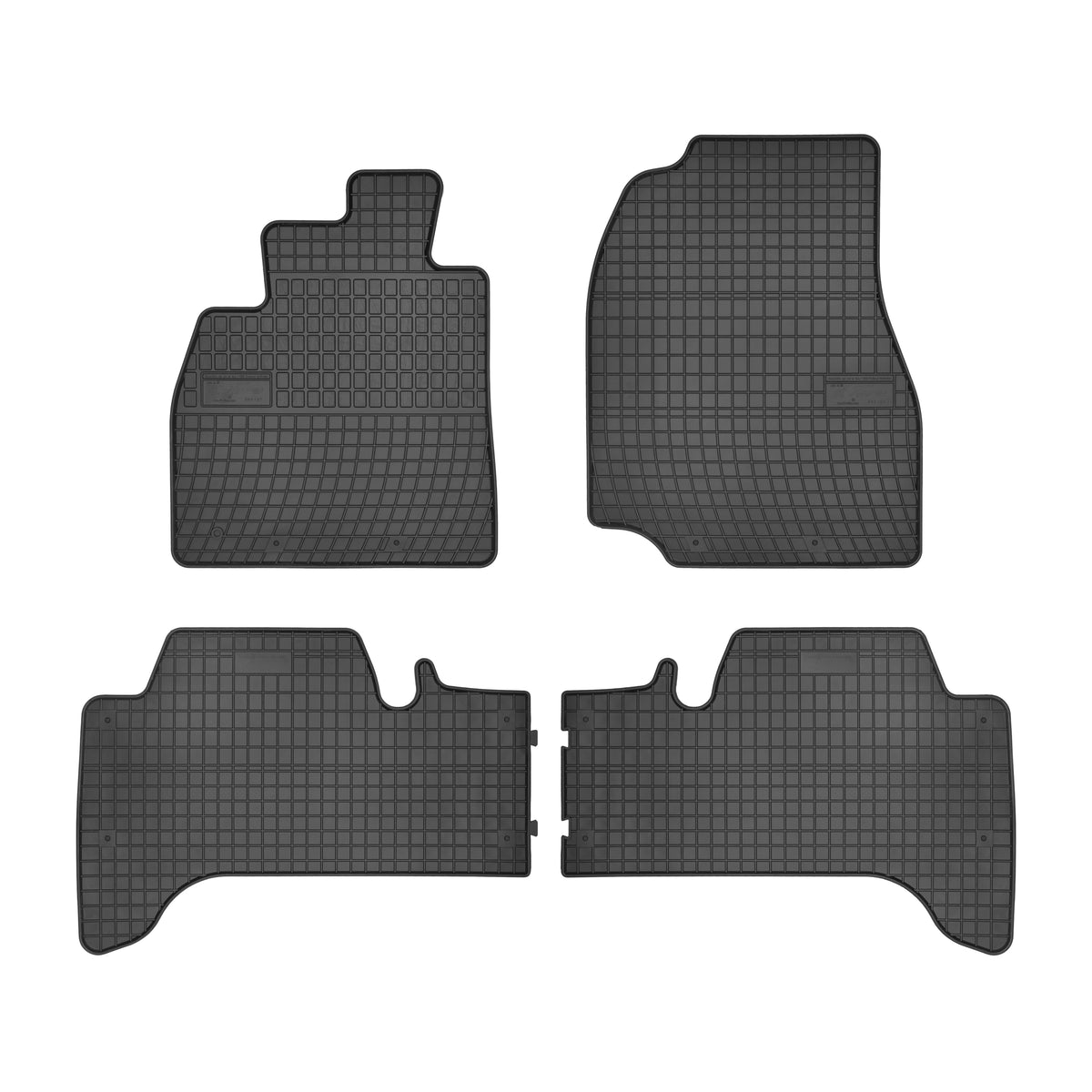 Frogum gummimatter til Toyota Land Cruiser J100 1998-2007 – 4 stk, svart-anthracite, 1 cm sidekant