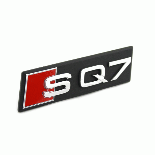 Emblem/logo til Audi SQ7 (4M) Chrome i krom, originalt fra Audi, til frontgrill