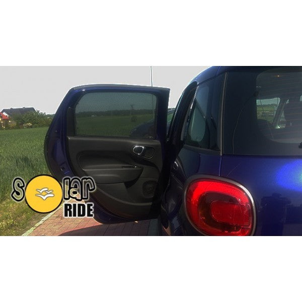 Røykfarget solskjerm i akryl til Fiat 500L som beskytter mot regn og vind