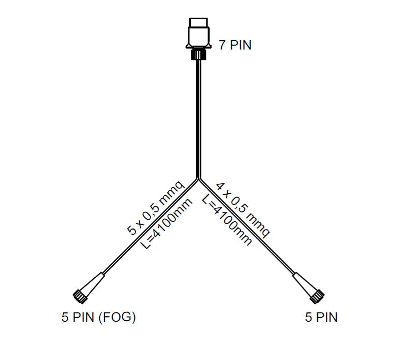 Sett: Fristom FT-270 LED-baklykter med en 4 m 7-PIN sele | Nomax.no🥇_1