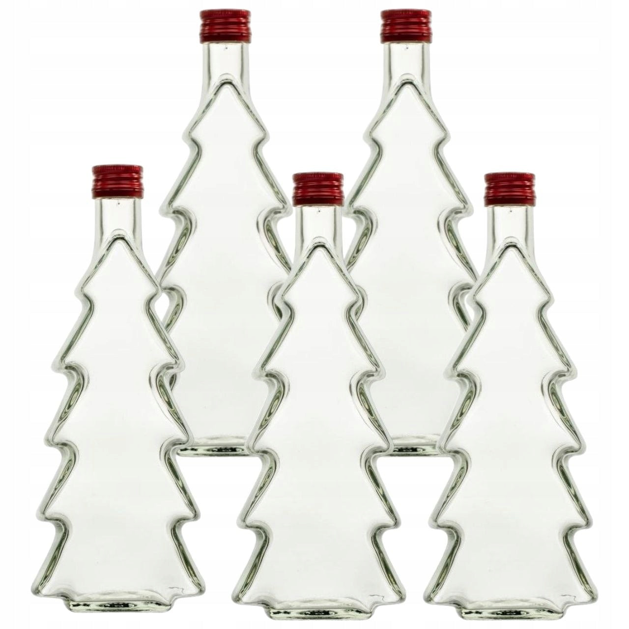 20 X Juletre 0,5L Glassflaske for Likør, Hjemmebrent, Vodka