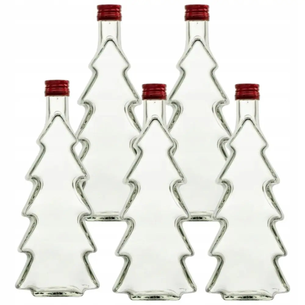 20 x Juletre 0,5l Glassflaske For Likør Hjemmebrent Vodka - 1
