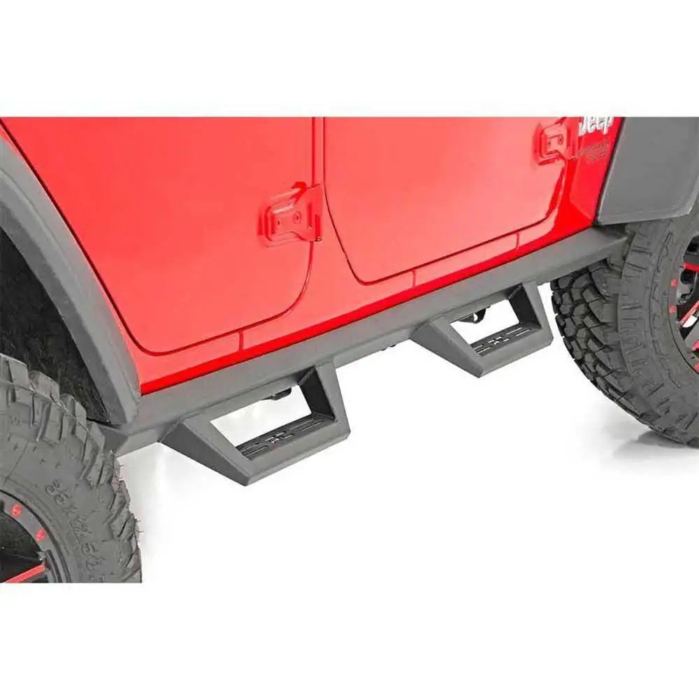 2021- Jeep Wrangler Jl 4xe 21- Trinnsider Rough Country Drop Steps - 2