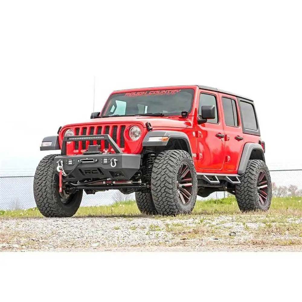 2021- Jeep Wrangler Jl 4xe 21- Trinnsider Rough Country Drop Steps - 3