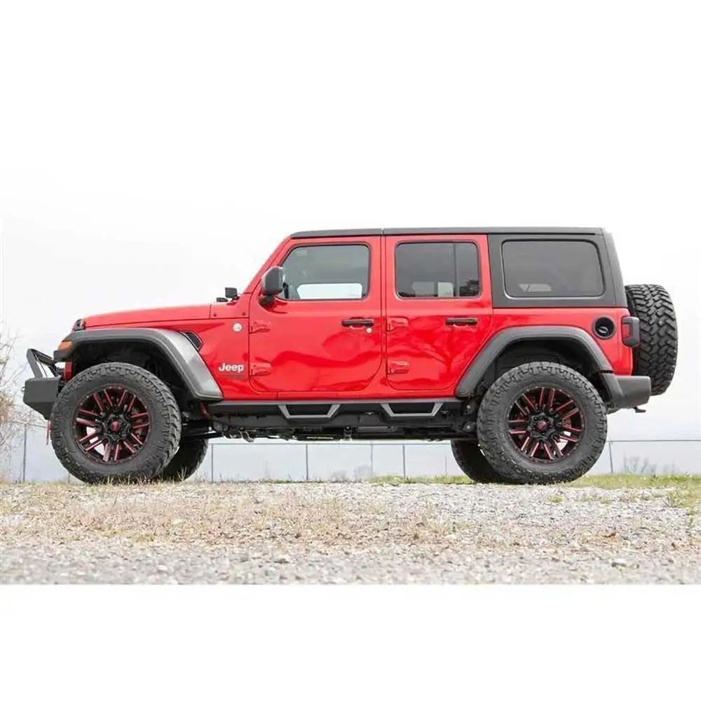 2021- Jeep Wrangler Jl 4xe 21- Trinnsider Rough Country Drop Steps - 4