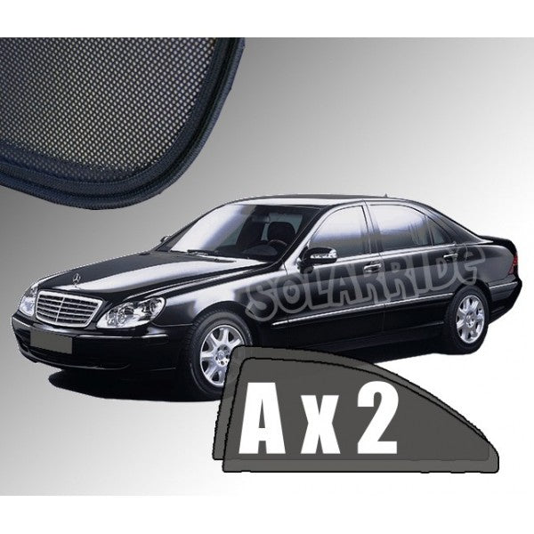 Sr solskjerm i akryl til Mercedes S-Klasse (W220) Sedan, vindavviser og regnbeskyttelse