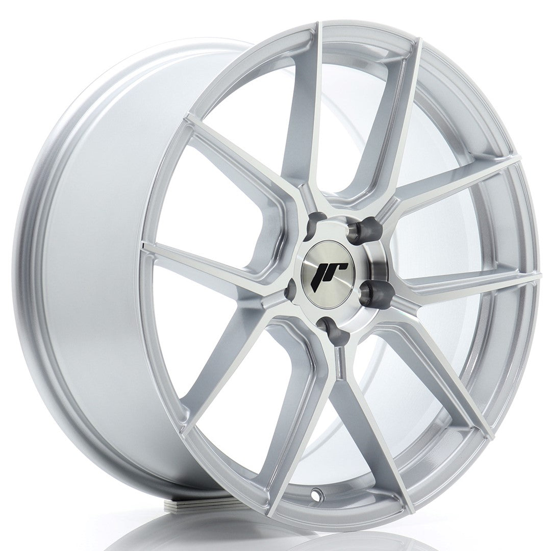 Felg JR Wheels JR30 18x8,5" Silver – sett forfra