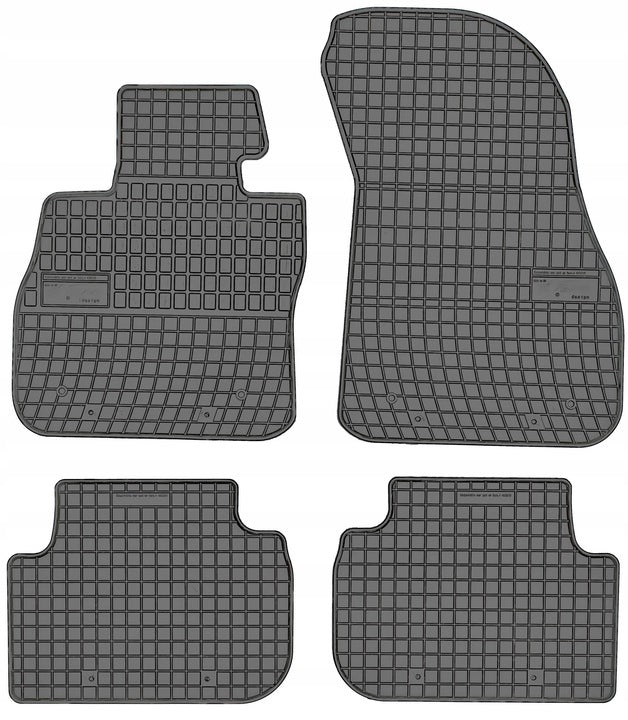 Frogum gummimatter til BMW 1 (F40) / 1 (F70) 2019–2024 – svart, 4 stk, 1 cm sidekant