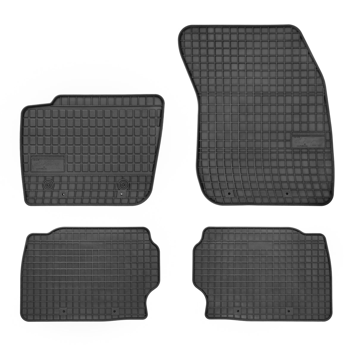 Frogum gummimatter til Ford Mondeo V (2014-2022) – svart med 1 cm sidekant, sett med 4